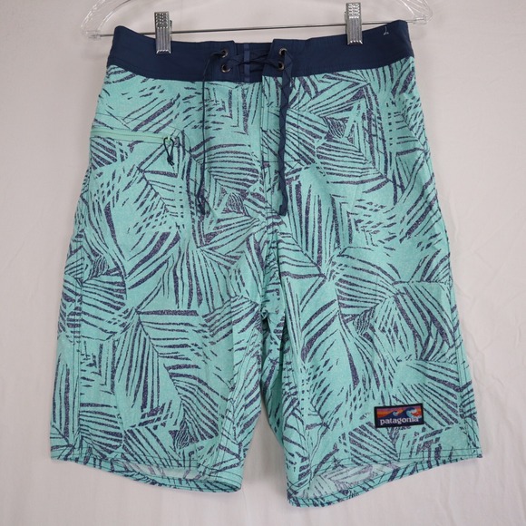Patagonia Other - Patagonia Board Shorts Mens 29 Surf Swim Beach Trunks Tropical Palm Stretch Flex